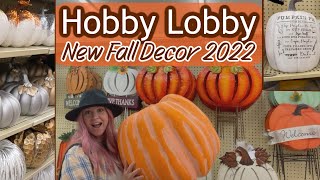 HOBBY LOBBY NEW FALL DECOR 2022| FIRST FALL SHOP WITH ME OF THE SEASON