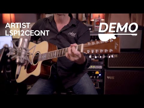 Guitarra acústica de 12 cuerdas para principiantes Artist LSP12CEQNT con ecualizador