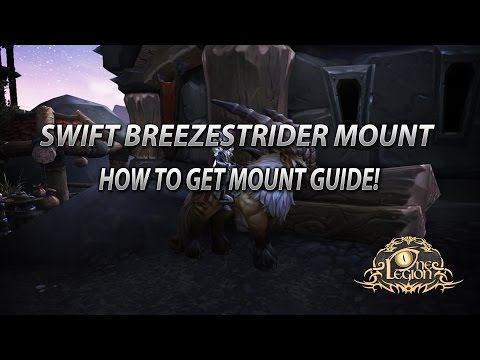 How To Get Swift Breezestrider Mount Guide - Pathrunner Rare Spawn Time and Location