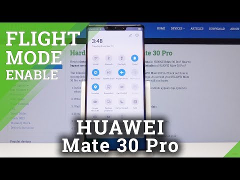 How to Enable Flight Mode in HUAWEI Mate 30 Pro - Airplane Mode