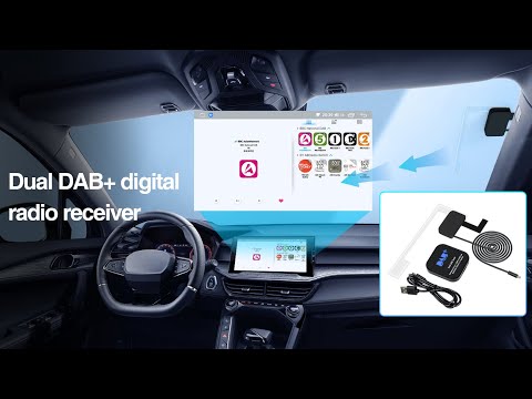 Dual DAB+ Modul DAB Box Digital Signal Receiver Antenna USB Interface For Android Car Radio Stereo
