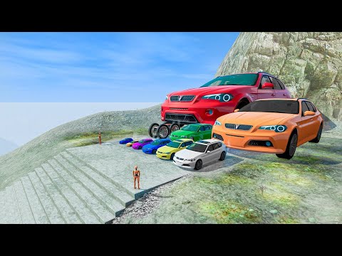 Big and Small Cars Mods vs Portal Trap Resizable ETK 800  - BeamNG.Drive