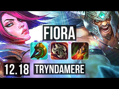 FIORA vs TRYNDAMERE (TOP) | 2.8M mastery, 7/1/4, 1400+ games | KR Master | 12.18