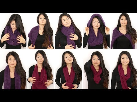 10 Ways to Wear an Infinity/ Circle Scarf | Eva Chung