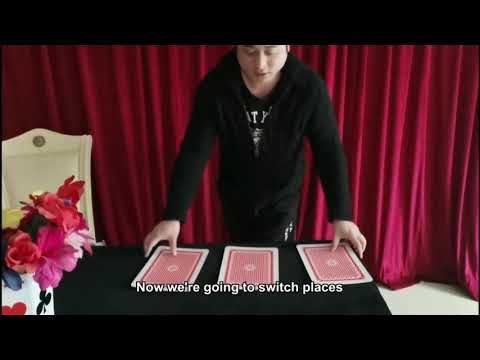 Jumbo Three Card Monte 28 20cm   Magic Trick Trim