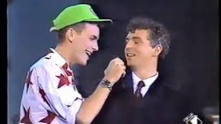 Pet Shop Boys - Domino Dancing/I&#39;m Not Scared (Live 1, 2, 3, Jovanotti 1988)