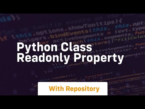 Python Class Readonly Property