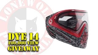 DYE I4 Goggle Giveaway Thanks for the 100,000 Views Lone Wolf Paintball Michigan