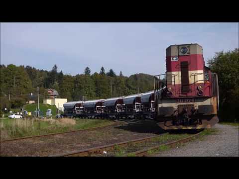 Sp 1644 "Hostýn" a odklonový vlak ve Veřovicích