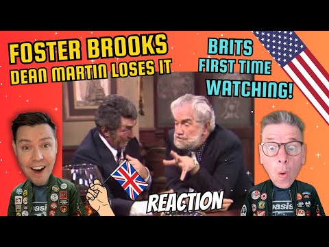 BRITS REACT to Foster Brooks Makes Dean Martin Lose It!