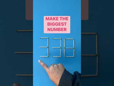 What’s the biggest number I can make in 2 moves? #challenge #brainteaser #math