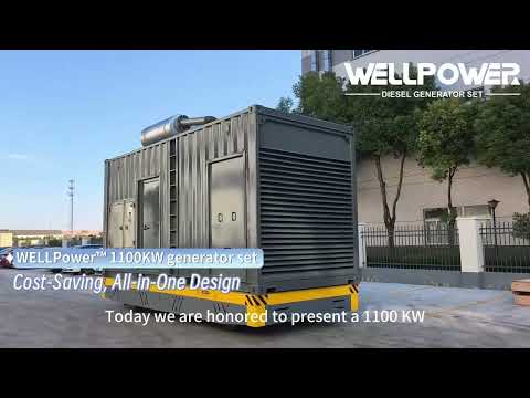1100KW container diesel generator set powered by Cummins engine