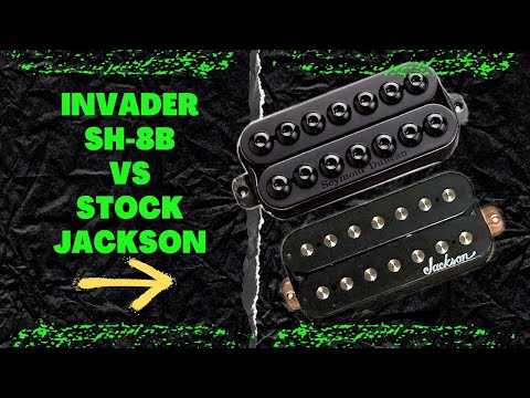 Invader SH-8B vs Stock Jackson - Bridge pickup comparison