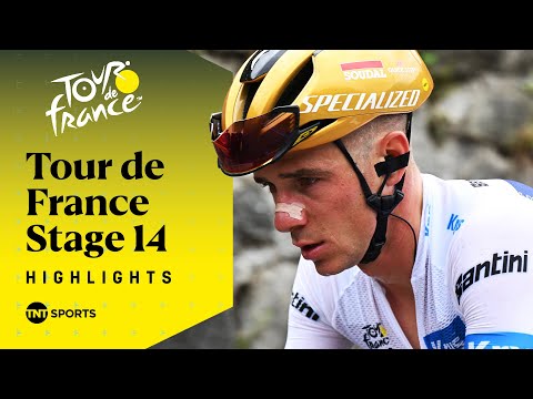 BATTLE IN THE PYRENEES! 🚵‍♂️ | Men's Tour de France Stage 14 Race Highlights | TNT Sports Cycling