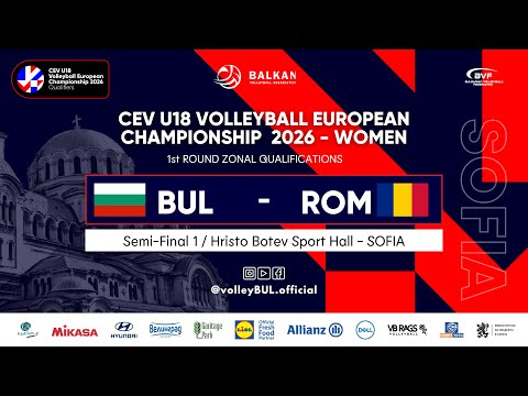 (🔴LIVE) BULGARIA - ROMANIA | CEV U18 EuroVolley Qualifiers WOMEN | 2026