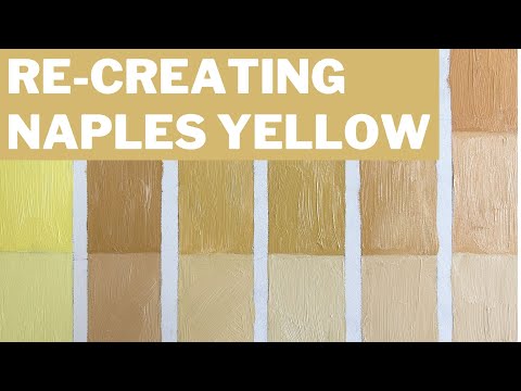 Re-Creating Naples Yellow #naplesyellow #colormixing