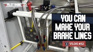 RV10 Build - Section 36 Brake Lines and Rudder Pedals - Video 52