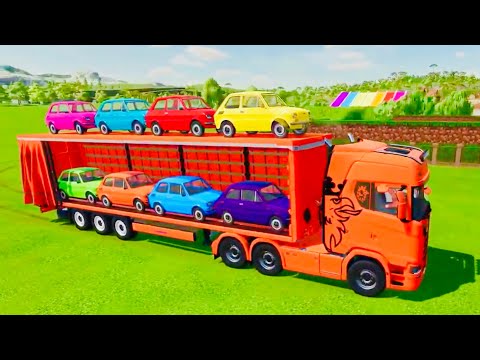 FS22 TRANSPORTING COWS WITH UNIVERSAL TRACTORS & MERCEDES TRUCKS   Farming Simulator 22