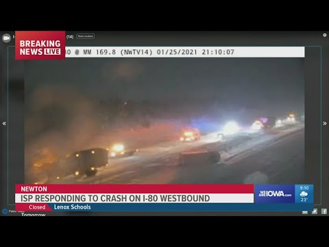 Jack-knifed semi brings I-80 traffic to a halt, conditions still hazardous amid clean-up