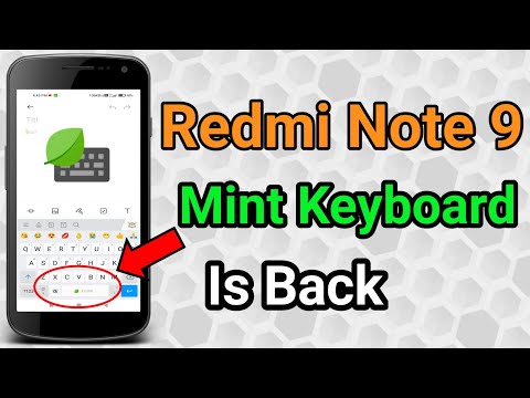 Redmi Note 9 Mint Keyboard Is Back Redmi Note 9 Mint Keyboard