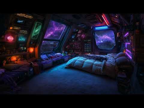 Escaping the Galaxy | Living in Calm Space | Balanced Soothing Space Sounds for Sleep | 10 hours