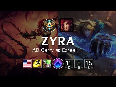 Zyra Bot vs Ezreal - NA Master Patch 8.24