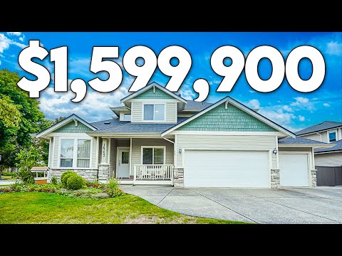Tour a $1.65M Cloverdale BC Home w/ 6-Beds & 3-Car Garage