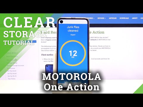 How to Clean Storage in MOTOROLA One Action - Delate Junk Files