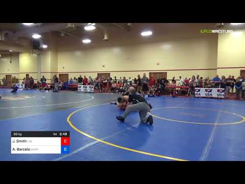 2018 Marine Corps US Open/Masters A Greco Roman 88 Con 4 - Jan Smith (Las ) Vs. Alexis Barcelo (Wa