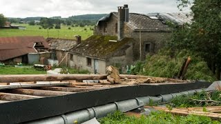 preview picture of video 'Cas de tornade à Manhay en province de Luxembourg [Reportage]'