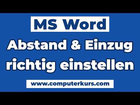 📏 Word: Abstand & Einzug einstellen – So formatierst du deine Absätze richtig!