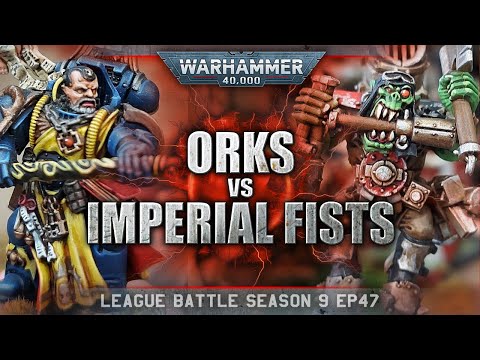Orks vs Imperial Fists Warhammer 40k Battle Report 9th Edition 2000pts S9EP47 BIG BOYZ TOYZ!