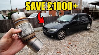 BMW DOWNPIPE FLEXI EXHAUST REPAIR EASY FIX *NO WELDING*