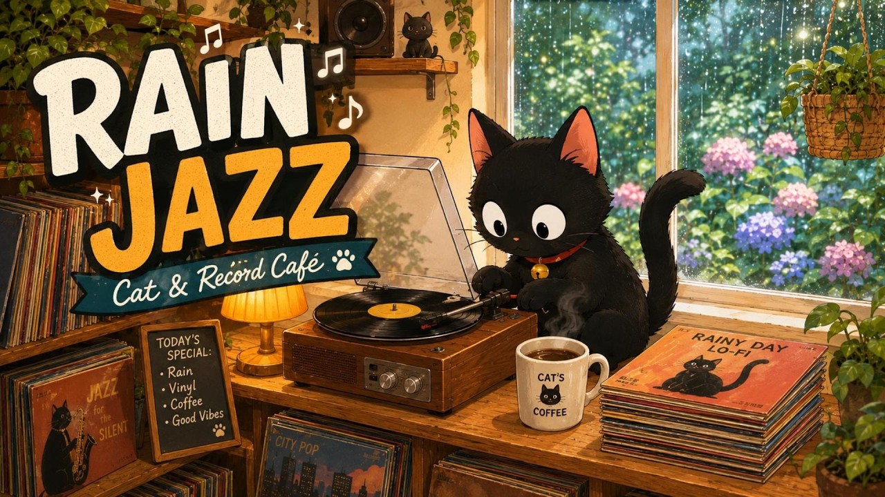 Cozy Lo-fi Jazz Hop🐈‍⬛🎧 | Work & Relax & deep focus | 3 hours Background music
