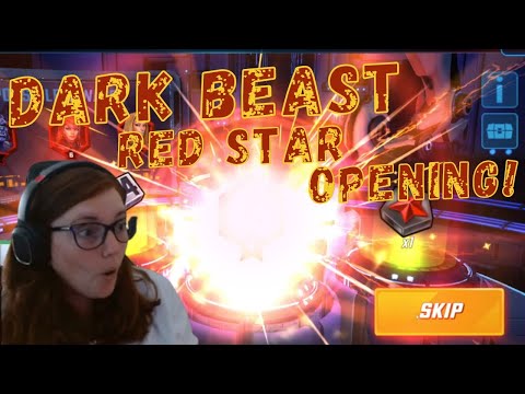 The luck is back!! Dark Beast red star opening! Marvel Strike Force - MSF
