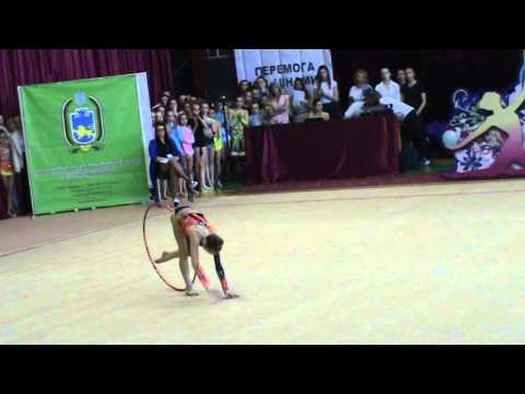 Пограничная Кристина 2003 обруч финалы  г.Львов "Nika CUP - 2015" 5-7.06.2015