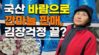 맛 최고 품질 최고 바람으로 깐마늘 가격은?? 김장걱정 끝!