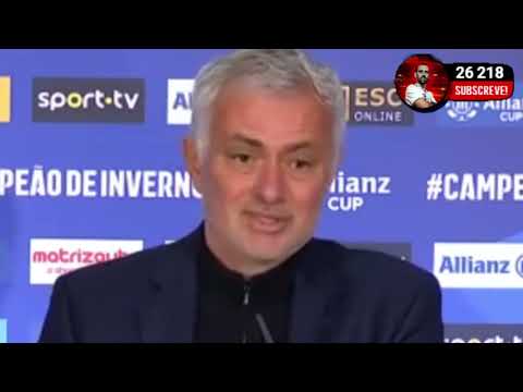 José Mourinho's press conference after Benfica's elimination from the League Cup.