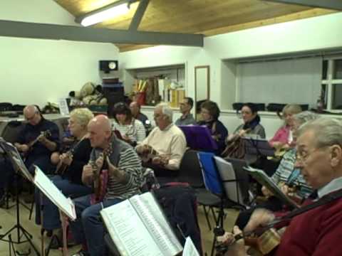 Coda Ukulele Band Rehearsal Video 4/2/15 Marguerita Time
