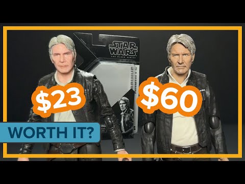 Han Solo Black Series Archive vs. SH Figuarts - The Force Awakens