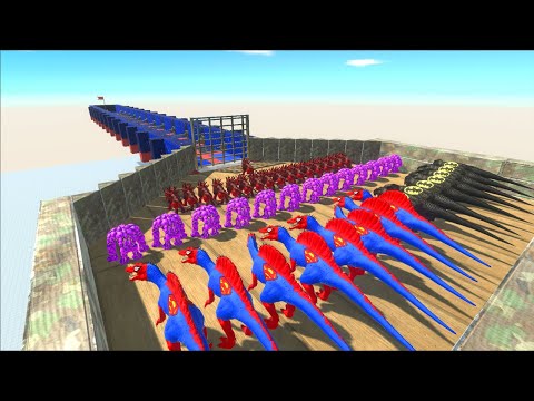 Colors Run To Get a Pig - Animal Revolt Battle Simulator Part 3