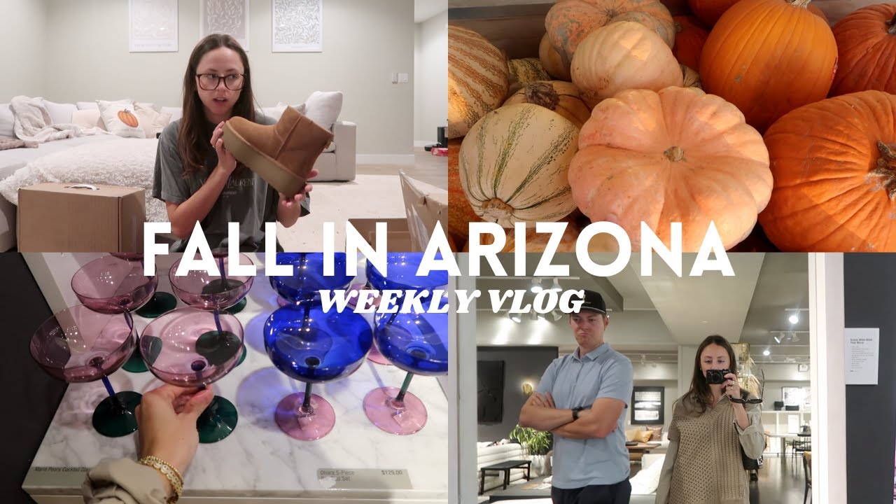 First Fall Vlog: Home decor shopping, Getting back into a routine, Unboxing a ton of packages