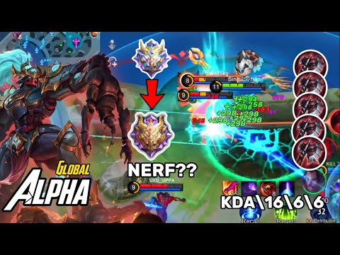 Alpha Best Build After NERF !!! | Alpha Still Jungler | Build Top Global Alpha ~ Mlbb