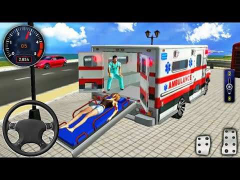 Coast Guard Beach Ambulance Rescue 2021 - Emergency driving Ambulance -  Android GamePlay FHD.