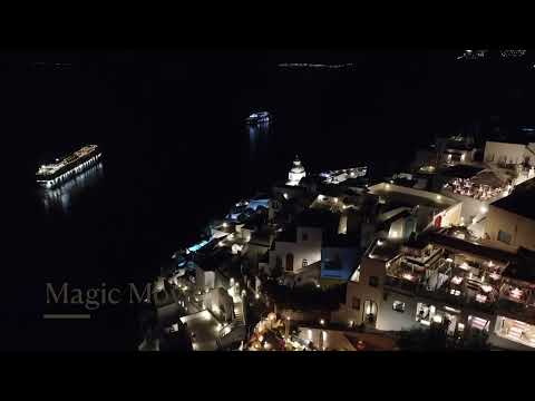 Santorini, Greece at night