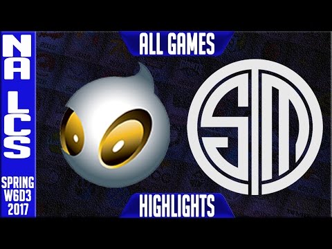Dignitas vs TSM Highlights All Games - NA LCS W6D3 Spring 2017 - DIG vs TSM All Games