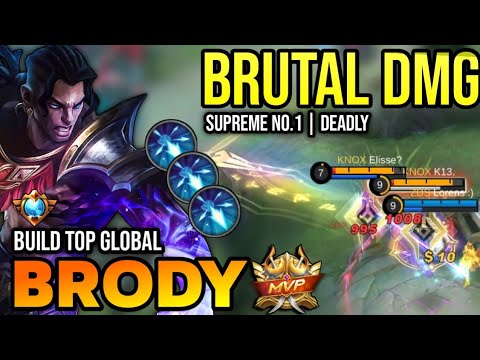 BRODY BEST BUILD 2023 | TOP GLOBAL BRODY GAMEPLAY | MOBILE LEGENDS✓