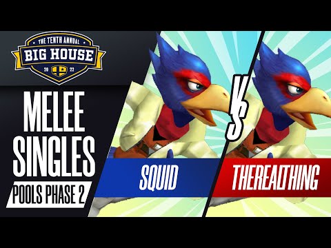 Squid vs TheRealThing - Melee Singles Pools WQF - The Big House 10 | Falco vs Falco