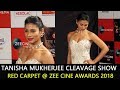 Tanisha Mukherjee Cleavage Show At Zee Cine Awards 2018
