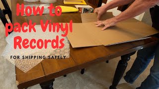 How To Pack Vinyl Records Safely For Shipping on eBay or Discogs